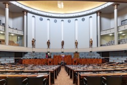 Interior of Parliament of Finland.