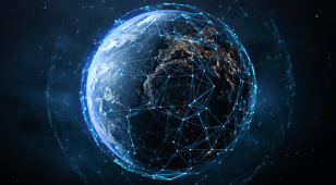 Image of global data networks