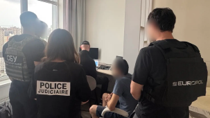 Authorities from Ukraine, France and Europol arrested the alleged administrator of XSS.is in Kyiv, Ukraine, on July 22, 2025. (Europol)