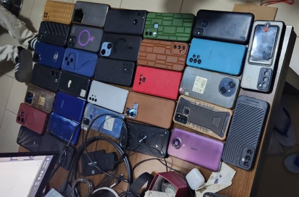 Authorities spanning 14 countries in Africa seized devices allegedly used for romance scams and extortion. (Interpol)