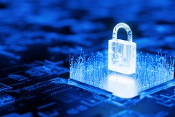 Quantum computing processor representing the transition to post-quantum cryptography.